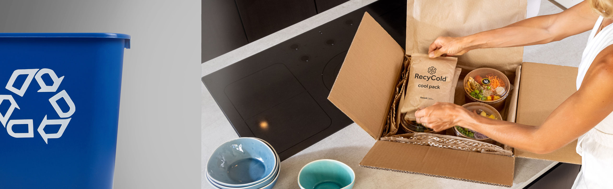 Recycle information cool packs Ranpak